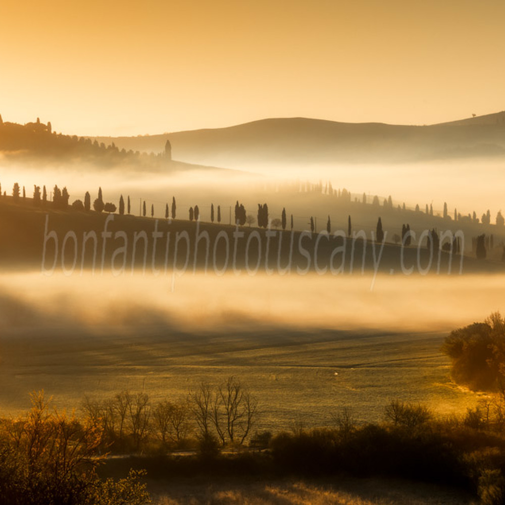 crete senesi landscape #3 misty morning in leonina