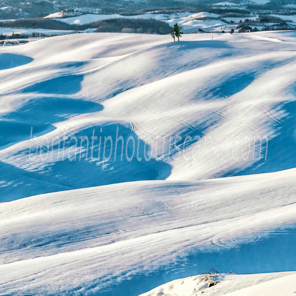 crete senesi landscape #48 heavy snow in mucigliani
