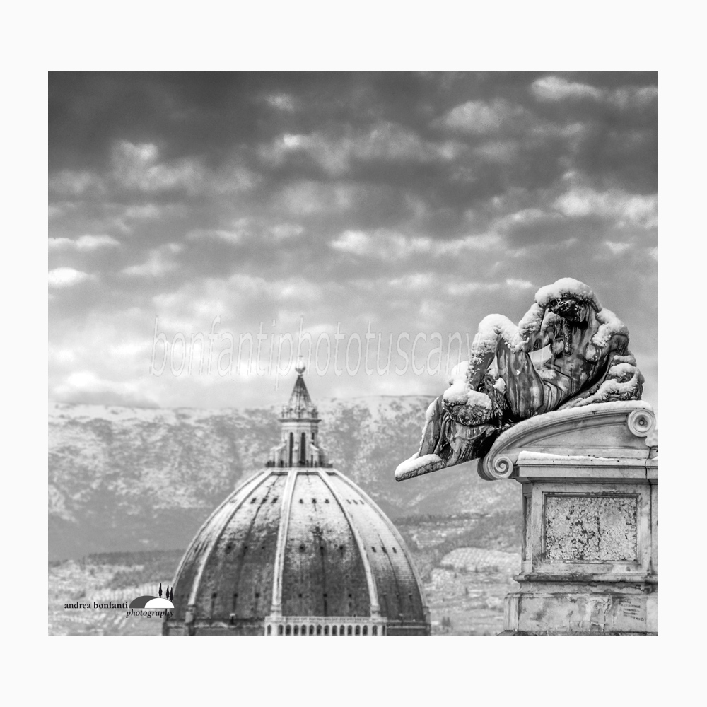 the statue of Night covered by snow at piazzale Michelangelo.jpg the statue of Night covered by snow at piazzale Michelangelo.jpg