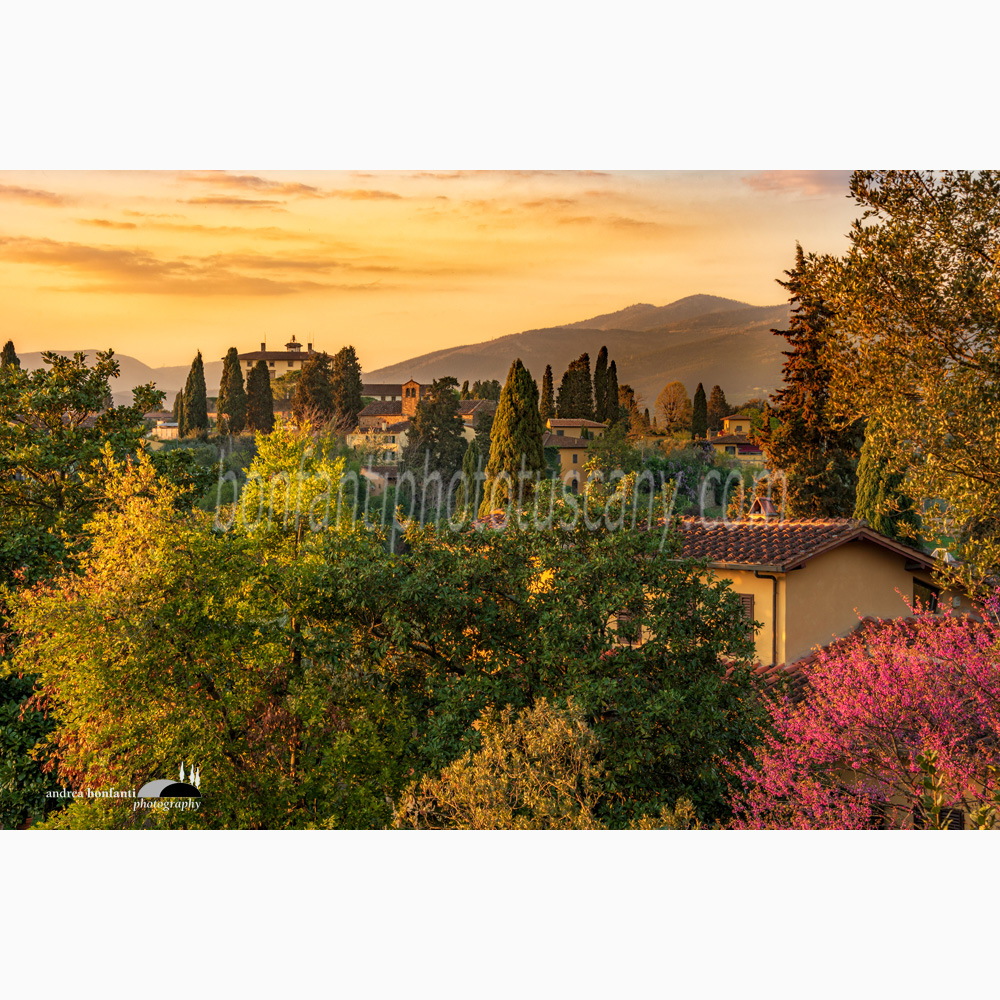 uno scorcio primaverile di via san leonardo dal viale dei colli con il forte di belvedere a dominio della collina.jpg uno scorcio primaverile di via san leonardo dal viale dei colli con il forte di belvedere a dominio della collina.jpg