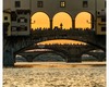 ponti sull'Arno dalla barchetta di un renaiolo - Firenze
